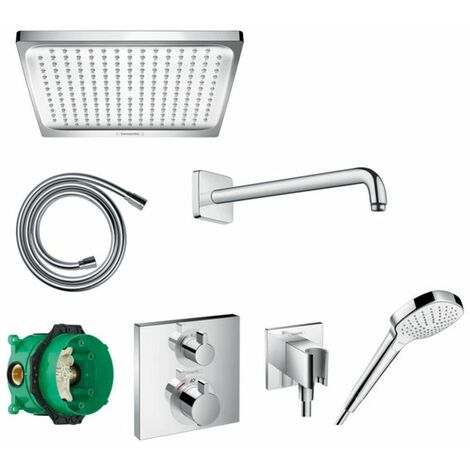 Unterputz-Set mit Thermostatmischer Ecostat Square verchromt - 26998000