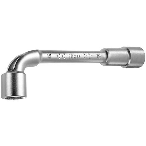 BRITOOL Rohrsteckschlüssel 15 Mm Abgewinkelt – Mit Loch Für Drehstift, Verchromt