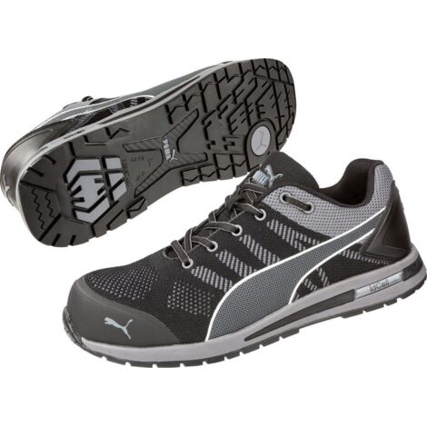 PUMA Elevate Knit Black Low 643160-43 ESD Sicherheitsschuh S1P Schuhgröße (EU): 43 Schwarz, Grau 1 S