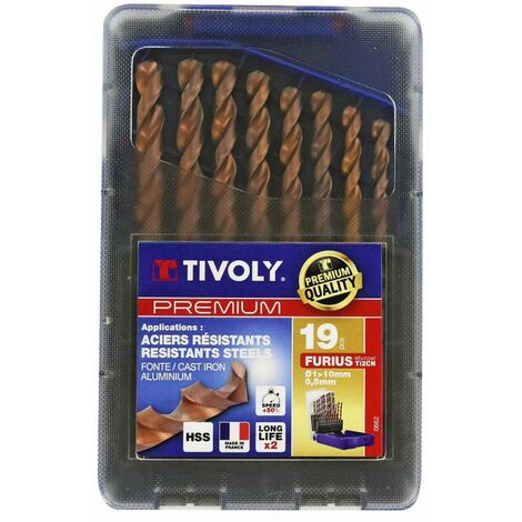 Set Di 3 Maschi HSS TIVOLY DIN T Line – Filettatura Manuale M3 X 50, Acciaio HSS Di Qualità Per Lavorazioni Meccaniche Di Precisione, Fustella Per Filettatura