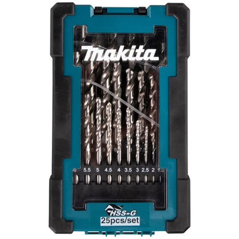 Makita Accessoires D-67555 Metaalborenset 25-delig HSS-G