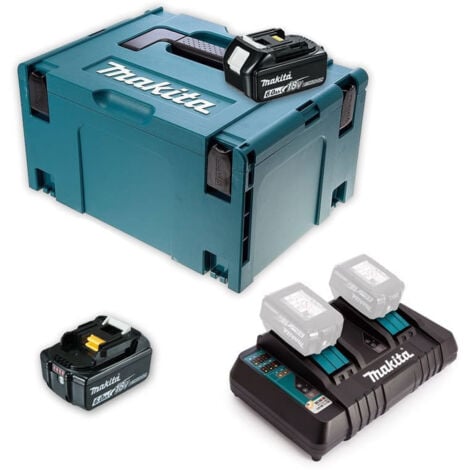 Pack 2 Batterien BL1860B DC18RD Makpac MAKITA - 198077-8