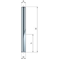 Zweischneidiger gerader Bohrer FREUD - Ø4 H12/50,8 Q6 Z2 - F03FR01423 -04-10206P