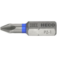 HECO Pozi-Drive Bits PZD-1 Code Blau - Packung mit 10 Stück - 57104