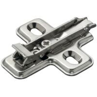 Kreuzgrundplatte mit Schnellverschluss Bohrung 37 x 32 mm zum Anschrauben 0 mm Stahl - SALICE - BAV3M09F