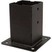 Quadratischer Pfostenfuß für den Garten - 90x90 mm - Schwarzes Finish - SIMPSON - PPJBT90PB