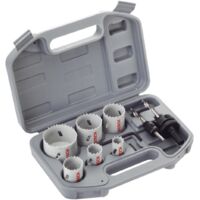BOSCH-Koffer: 6 Lochsägen + 2 Adapter + 1 Inbusschlüssel - 2608580868