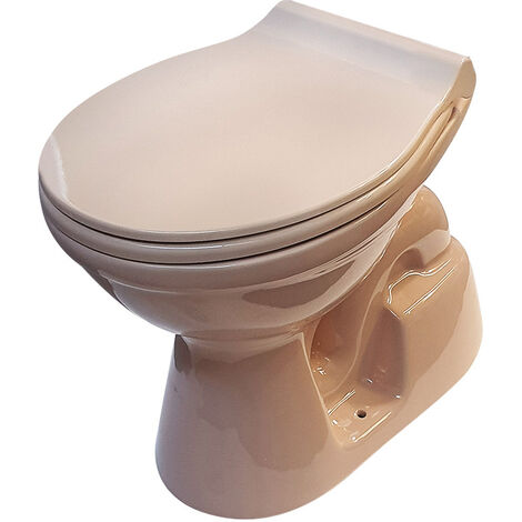 Belvit Base per WC Bahama beige con coperchio a chiusura morbida