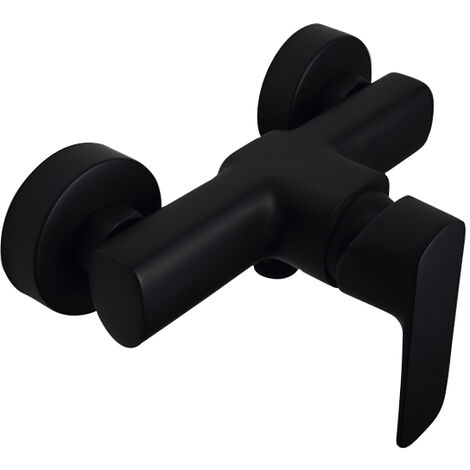Design House Oakmont 2-Griff-Armatur Schwarz Matt – Für Badewanne & Dusche, Inkl. Ventil