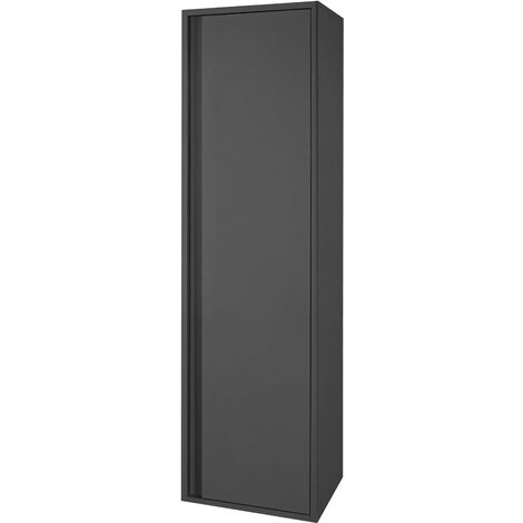 Sally Badezimmer Hochschrank 135 cm Grau matt (1/3)