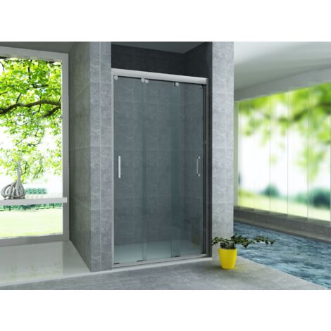 Aloni 3-teilige Nischen-Schiebetür 8mm (90x200cm) (1/5)