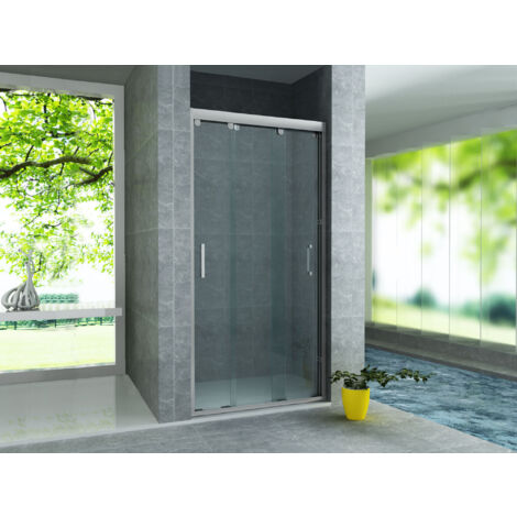 Aloni 3-teilige Nischen-Schiebetür 8mm (80x200cm) (1/5)