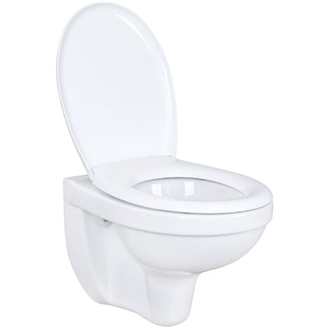 WC Toilette Hänge Wand WC (RosenStern) mit Soft-Close Deckel