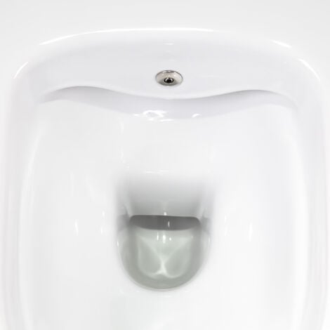 Wand Hänge WC Spülrandlos Toilette Bidet Taharet Rimless Taharet WC + Deckel