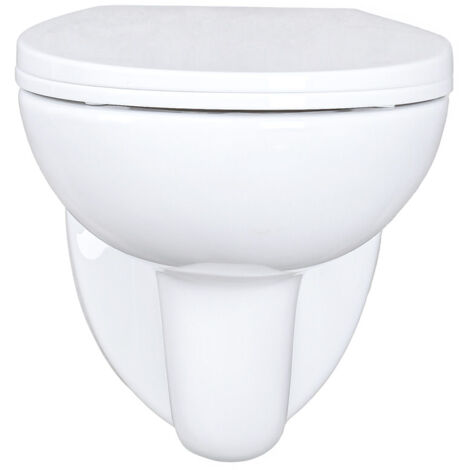 BELVIT Hänge-WC spülrandlos in Schwarz Matt inklusive Softclose-Sitz