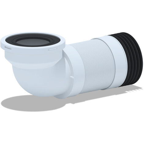 Belvit WC Flex Anschluss Rohrstutzen Eck DN 90/110 (320-750mm)