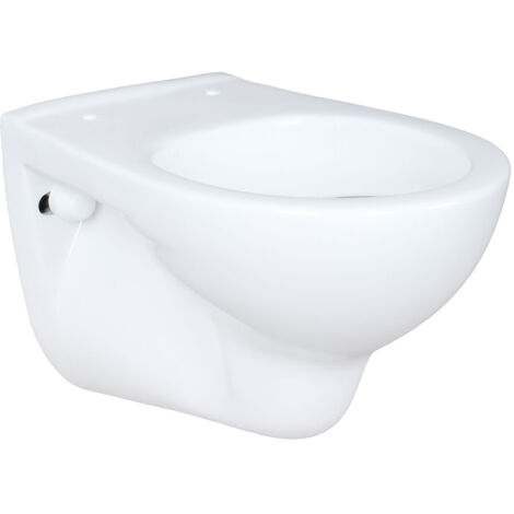 Belvit RosenStern Wand WC Hänge Toilette Tiefspüler Weiß Keramik Design ohne Deckel (1/5)