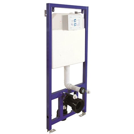 Hänge WC Spülrandlos Integrierte Kalt/-Warmwasserarmatur Deckel Vorwandelement