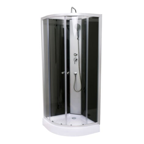 Aloni Komplette Duschkabine Komplettdusche Duschtempel Komplettkabine Eckdusche 80x80cm