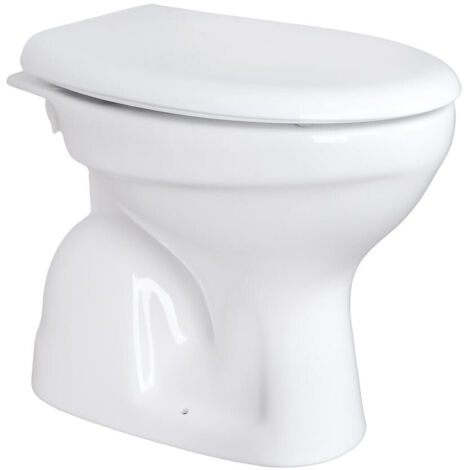 Belvit Stand WC Toilette Abgang Boden Senkrecht + Softclose Deckel