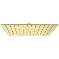 Aloni Regendusche Kopfbrause Quadrat Gold gebürstet 30 x 30 cm