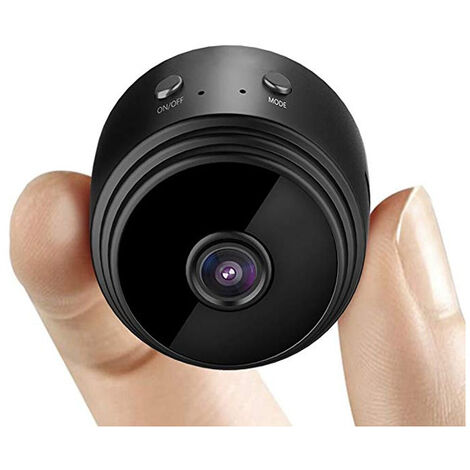Mini caméra de vidéosurveillance 1080P WiFi pour extérieur/intérieur Micro Nanny Cam avec détecteur de Mouvement extérieur et Vision Nocturne Infrarouge Carte Micro SD 