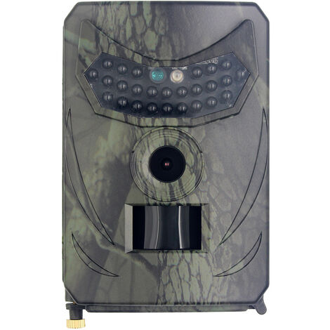 Caméra animalière avec détecteur de mouvement 4K 12MP, caméra de chasse intégrée déclencheur 1s, caméra animalière vision nocturne infrarouge, grand angle 120°, étanche IP54