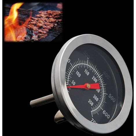 Jauge de température de barbecue Guador 2pcs Indicateur de température pour la cuisson au barbecue en plein air Thermomètre de fumeur en acier inoxydable jusqu'à 300 ° C pour tous les grils