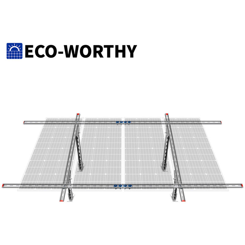 Sistema de montaje de panel multisolar ECO ajustable, montaje de hasta 4 piezas