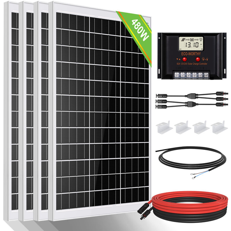 Kit solar con baterías 480W/720W 12V