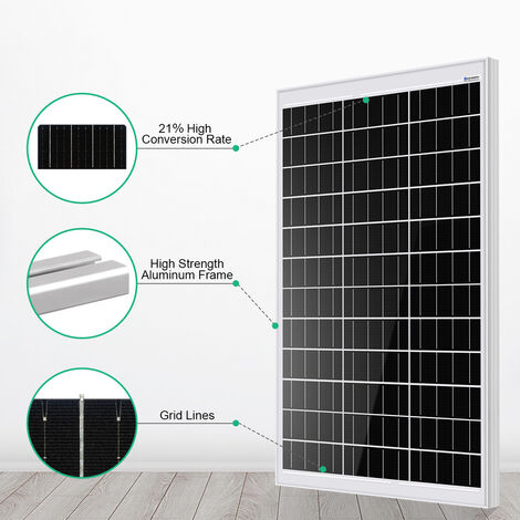  ECO-WORTHY Kit completo de inicio de panel solar de 200 vatios  y 12 V para RV fuera de la red con batería e inversor: paneles solares de  200 W+controlador de carga