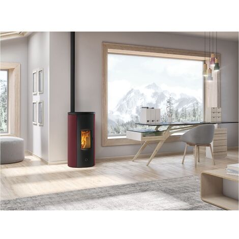 Stufa a pellet wifi Courmayeur da 8,74 kw Avorio