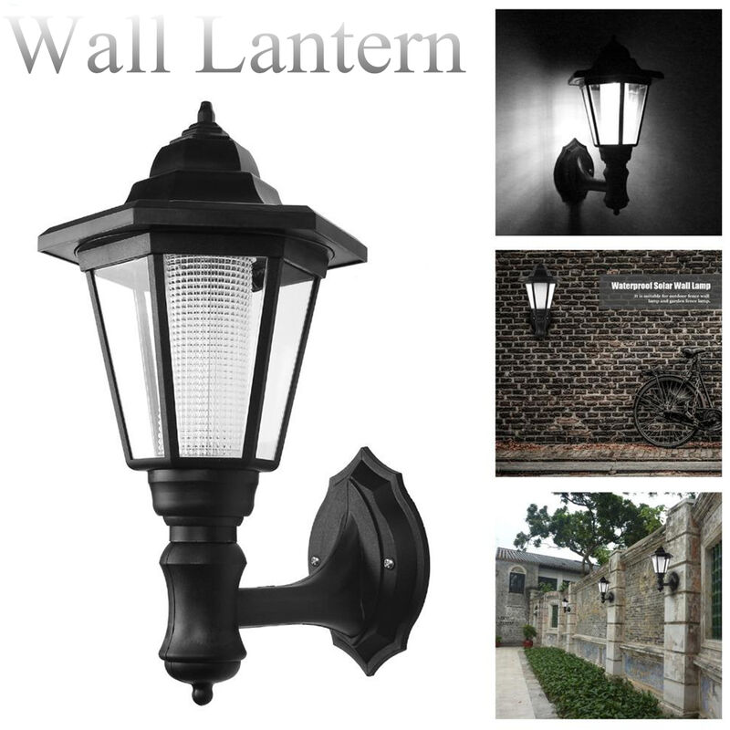 1-4x LED Powered Outdoor Solar Wall Mount Lights Mohoo Garden Lámpara impermeable Linterna