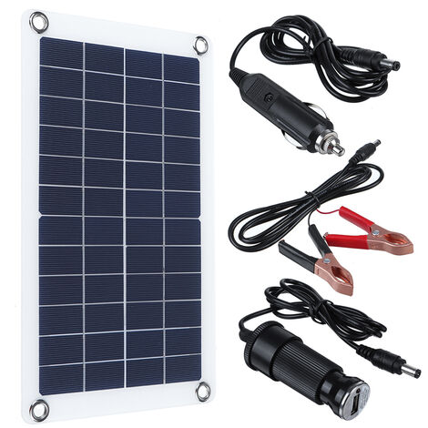120W 12V Panel Solar Plegable Portátil Impermeable para Viajes Al Aire Libre Camping RV 