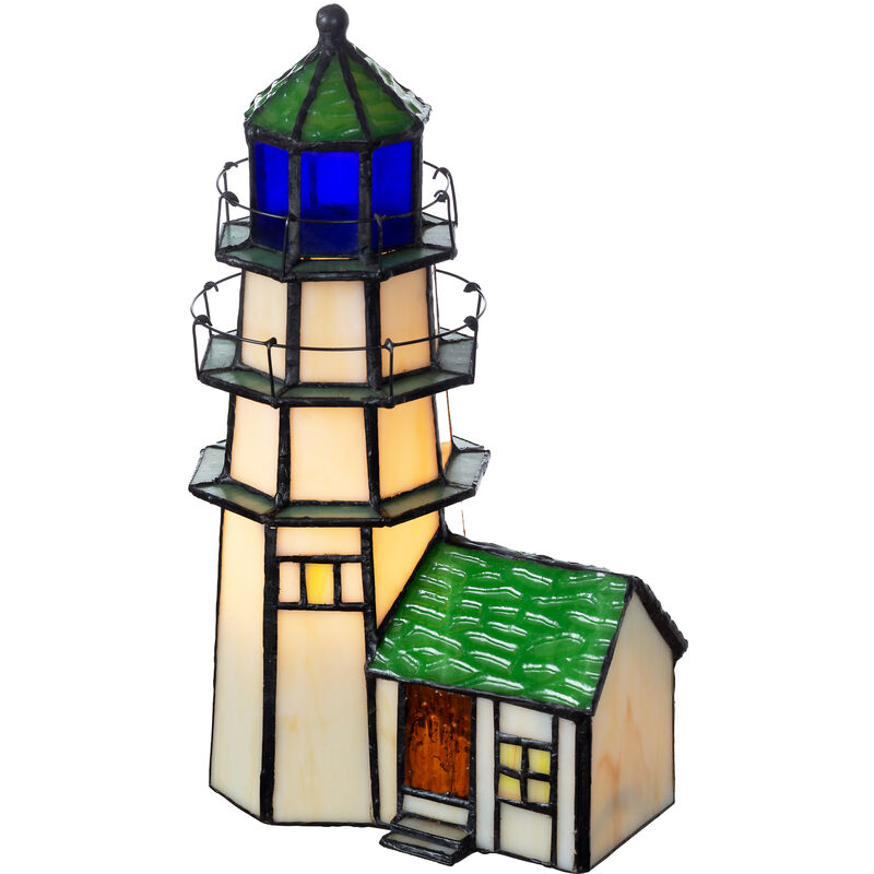 Leuchtturm mit Haus batteriebetrieben