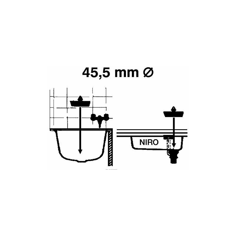 Sanitop-Wingenroth Kit de fixation pour lavabos M8 x 52mm 1 pièce 22202 0 
