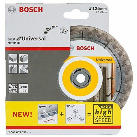 Bosch 2608603630 Disque à tronçonner diamanté best for universal 125 x 22,23 x 2,2 x 12 mm