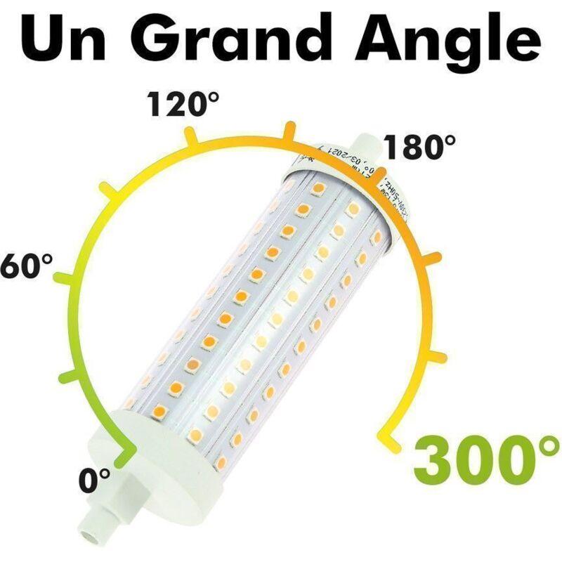 Lampadina LED R7S 10W 1.150Lm 6000ºK 118Mm 360º Dimable 50.000H