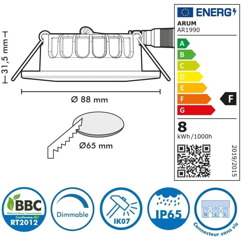 POWER GU10 12W 220V DIMMERABILE - 3000K Beneito Faure · Accessori · Luci e  Forme