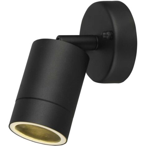 Applique da esterno spot ALMEDILLA IP44 nero opaco GU10