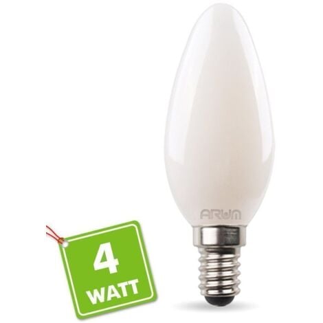 LAMPADINA LED Filamento opaco E14 4W Température de Couleur: Blanc chaud  2700K