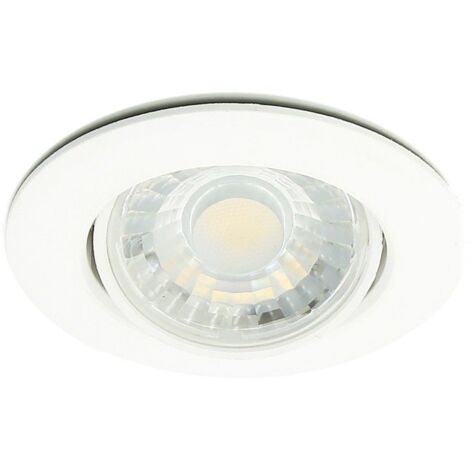Set di 10 faretti da incasso a LED orientabili Valence 8W Equ. 75W  Température de Couleur: Bianco neutro 4000K