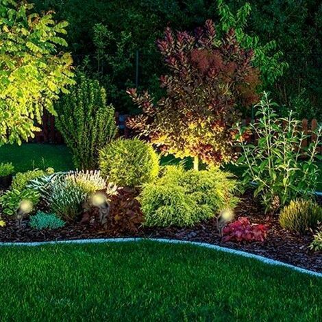 Set di 10 faretti da esterno per illuminazione da giardino a LED GU10