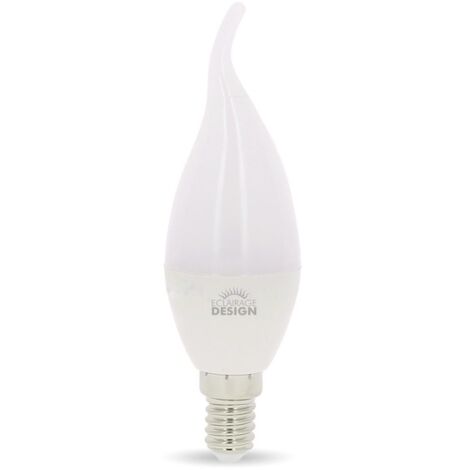 Lotto di 10 lampadine LED E14 Flame 6W Eq 40W  Température de Couleur: Bianco caldo 3000K