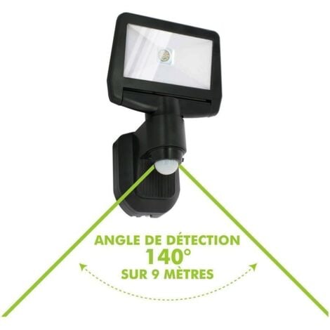 ESTEBAN Proiettore solare a LED con rilevamento 850 Lumens Eq 70W