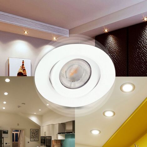 5 Faretti da Incasso LED ASTURIA Orientabili 7W Eq. 75 W  Température de Couleur: Bianco neutro 4000K