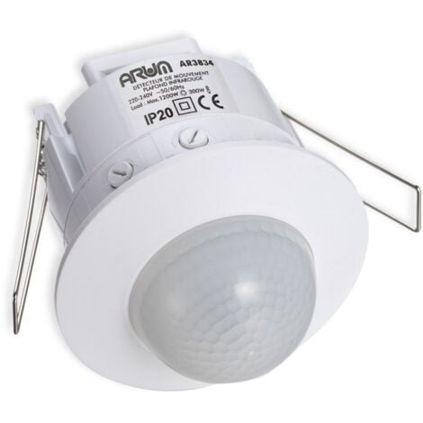 Rilevatore di movimento a infrarossi a 360 ° integrato IP20