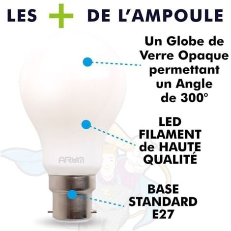 set di 10 lampadine LED per faretti GU10 7W eq. Dimmerabile 60W Température  de Couleur: Blanc chaud 2700K