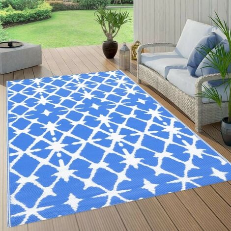 Outdoor Teppich dunkelblau 120x180 cm Bodenschutzmatte