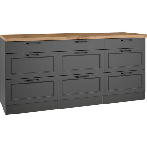 Kuchenunterschrank Mit Arbeitsplatte 180 Cm